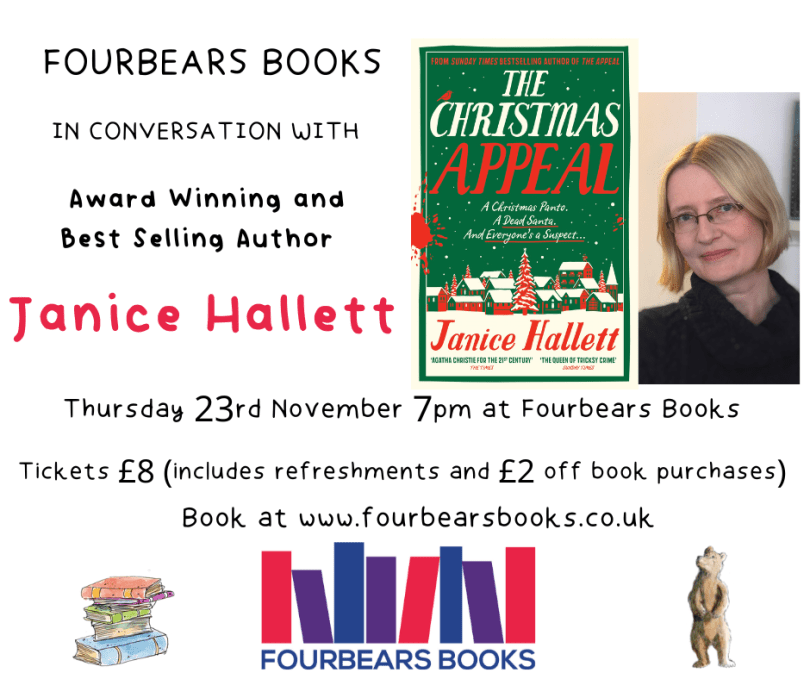 What's On Reading (@RDGWhatsOn) on Twitter photo 2023-11-22 12:56:05 Christmas reading: @JaniceHallett, best selling author of The Appeal, The Twyford Code and The Mysterious Case of the Alperton Angels, comes to @FourbearsBooks tomorrow to chat about her latest book The Christmas Appeal whatsonreading.com/venues/fourbea… Christmas reading: @JaniceHallett, best selling author of The Appeal, The Twyford Code and The Mysterious Case of the Alperton Angels, comes to @FourbearsBooks tomorrow to chat about her latest book The Christmas Appeal whatsonreading.com/venues/fourbea…