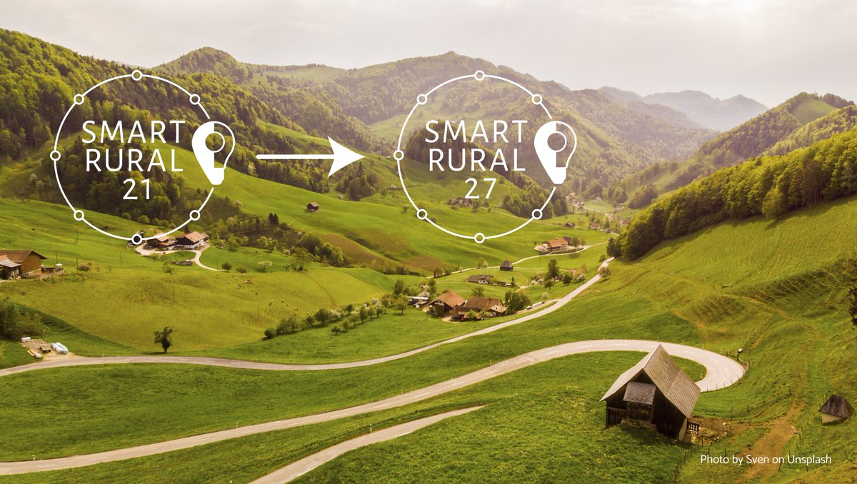 Let’s continue our Smart Village journey together! Follow us on the Smart Rural 27 project social media for #SmartVillages updates & news! 👉on X, @SmartRural27: twitter.com/SmartRural27 👉on Facebook, @SmartRural27: facebook.com/profile.php?id…
