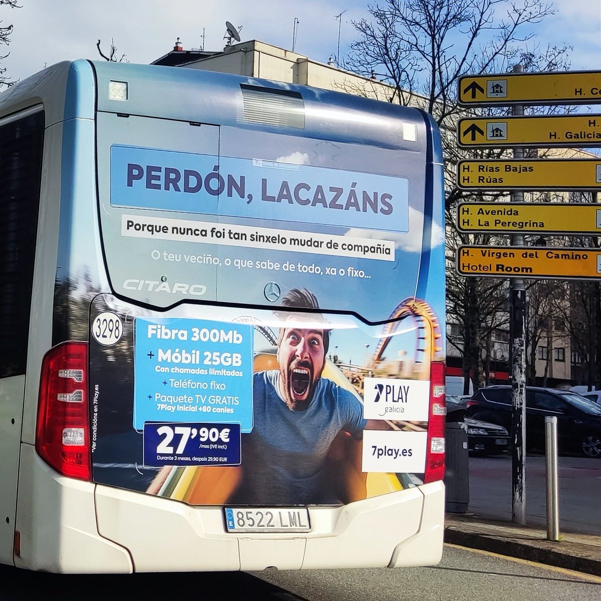 YagosPublicidad's tweet image. Perdón lacazáns!
En Pontevedra, tamén!
#7Play
#PublicidadExterior
#AutobusesUrbanos
#Pontevedra
#YagosPublicidad
#LaBuenaPublicidad
#ooh