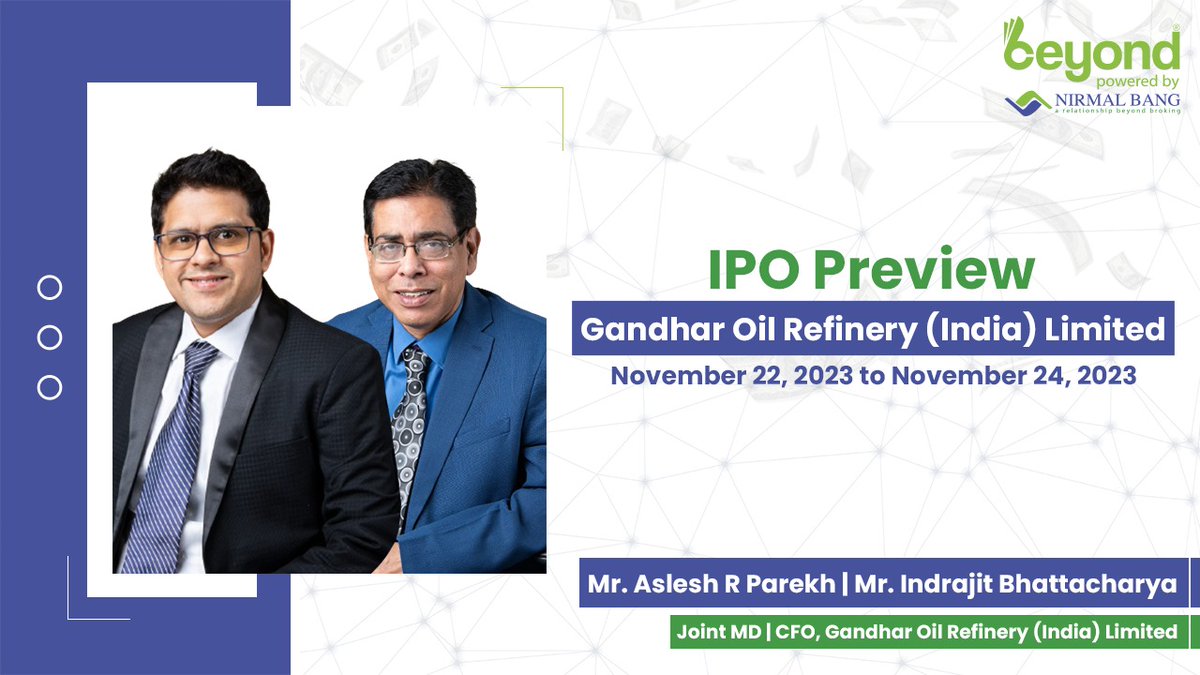 From strategic refinery partnerships to global FMCG alliances, Gandhar Oil emerges as India's premier white oil manufacturer.

Embarking on the Gandhar Oil Refinery success saga as Mr. Aslesh Ramesh Parekh, Joint MD, and Mr. Indrajit Bhattacharyya, CFO shares their strategic