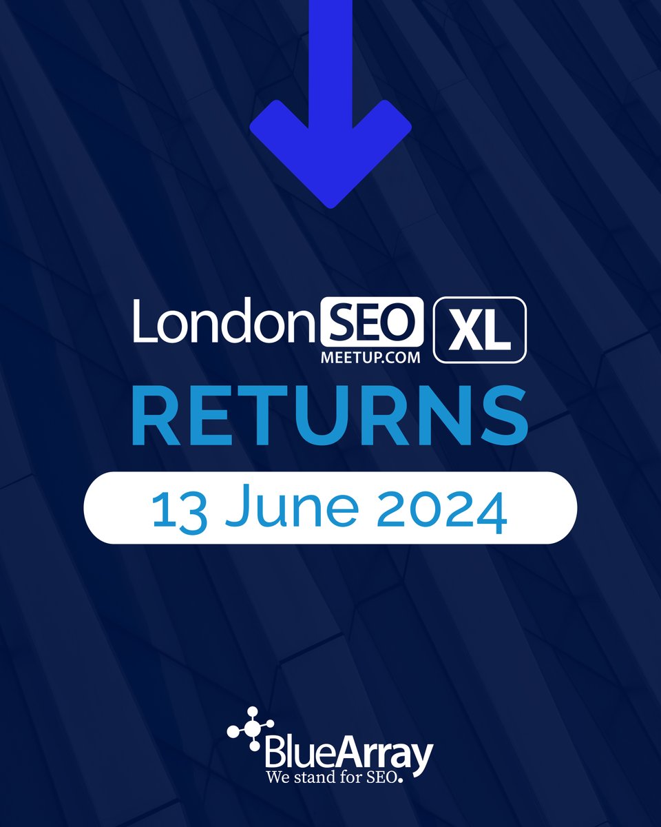 🚨 LONDONSEO XL IS BACK!!! 🚨

🚀 We’re extremely excited to announce that LondonSEO XL will return for its 3rd year! 😁

Mark your calendars for 13 June 2024 because we’re planning an epic event you WILL NOT want to miss! 🗓️

Keep an eye out on our socials for more info 💙