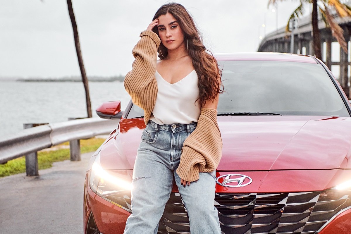 This picture of Lauren Jauregui for Hyundai