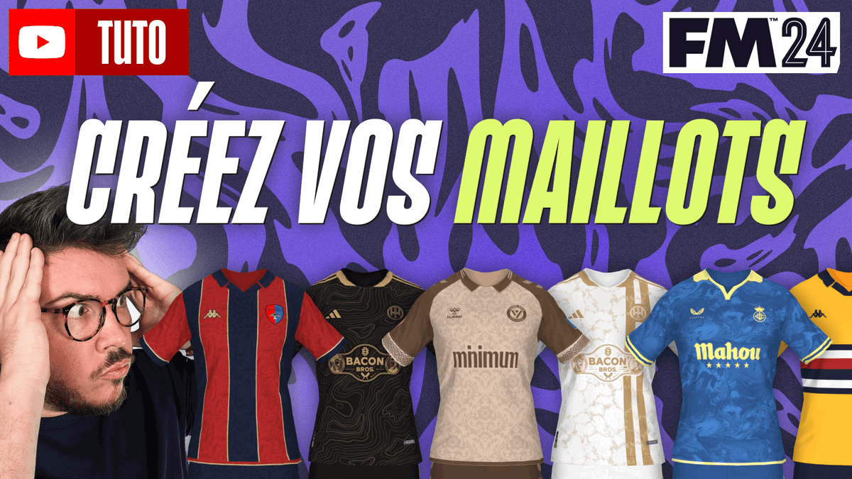 VieuxLardon's tweet photo. 🚨 YOUTUBE 🚨

Il est là... LE TUTO pour faire vos maillots gratuitement et comment les importer dans vos parties #FM24 ! 😍

Un énorme merci aux boss de chez @fmkitcreator 🤌

👉 https://t.co/ciV2Iulp2V
👉 https://t.co/ciV2Iulp2V
👉 https://t.co/ciV2Iulp2V https://t.co/7PzqPg2Pse