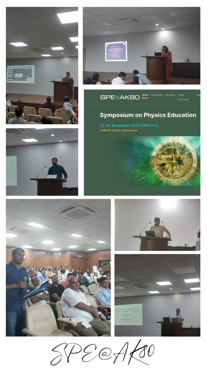 SPE@AK80 a 3-day Symposium on #PhysicsEducation kicks off @HBCSE-TIFR! Teachers scientists & researchers address the challenges and opportunities of teaching/learning physics at all levels. We also celebrate Prof Arvind Kumar's contributions to science education on his turning 80