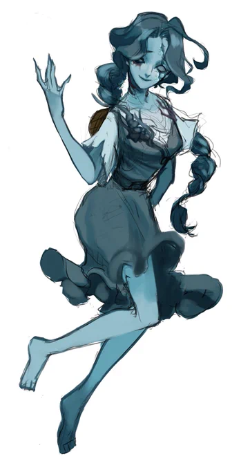 背景迷って結局描かなかった…!!色はグラデマップ一気塗りでらくちん 