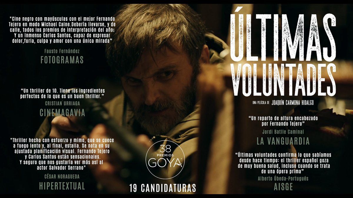 ✍️ Algunas cosas que se han escrito sobre Últimas Voluntades - Película, candidata en los 38 Premios Goya de la Academia de cine‼️

#PremiosGoya #premiosgoya2024 #sigamossoñando #ultimasvoluntadespelicula