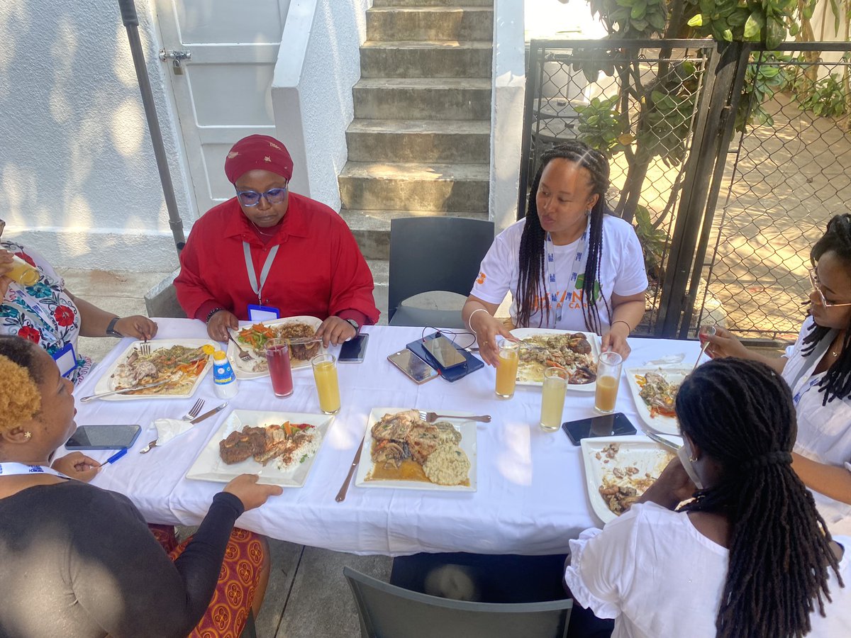 YAAN2019's tweet photo. #Lunch just gone by. Really pleasant Mozambican meals. 

#Thematic_workshop_on_political_feminism_and_gender_justice 

#Lunch_in_Maputo https://t.co/WRgNKS3bxm