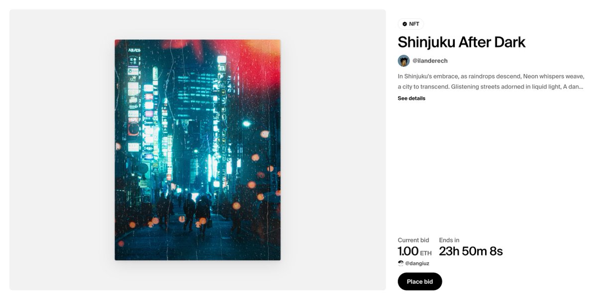 AUCTION KICKED OFF BY THE LEGEND <a href="/dangiuz/">Dangiuz</a> 😍
AND IT'S FEATURED BY <a href="/foundation/">Foundation 🌐</a> ON THEIR HOMEPAGE!!!!

A great friend, amazing artist, and hopefully soon collector, I'm thrilled and honored my brother!!!

Thank you from the bottom of my heart 🙏
Link in bio.