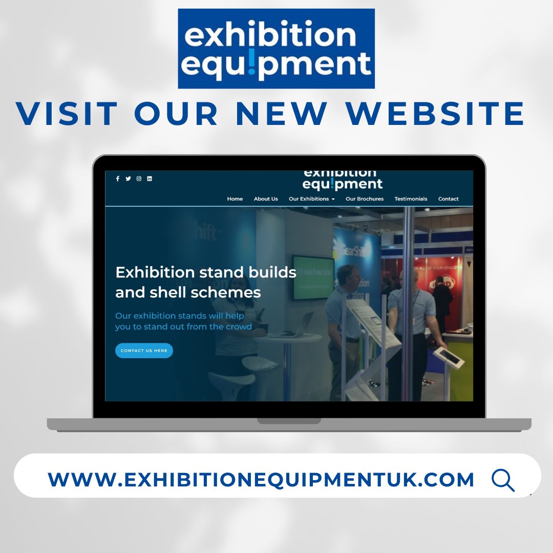 Exhib_Equip's tweet photo. Excited to announce that our NEW website is live!!
https://t.co/H4C5cghgQ8
#exhibition #exhibitions #exhibitionstands #exhibitionstanddesign #shellscheme #standbuilds https://t.co/5hs93n7C6d