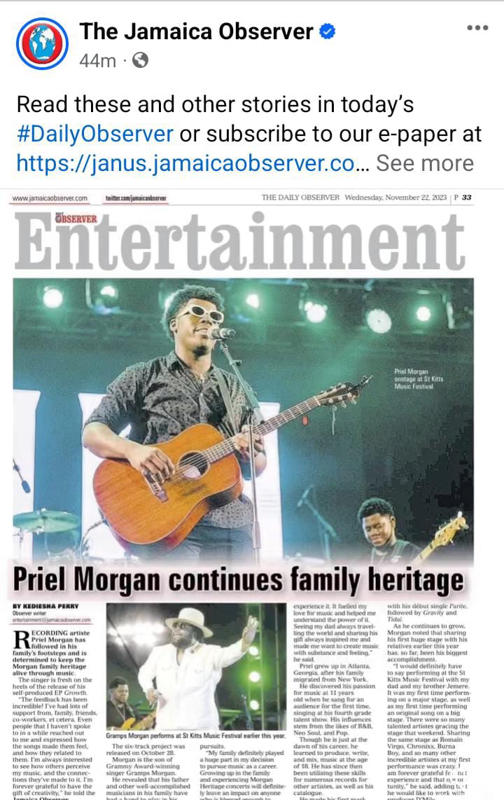 #Ghana #Kenya #Jamaica The <a href="/morganheritage/">MORGAN HERITAGE</a>  legacy will.never die <a href="/iiampriel/">PRIEL</a> <a href="/grampsmorgan/">GrampsMorgan.eth</a>  <a href="/JamaicaObserver/">Jamaica Observer</a> 
#contractormusicmarketimg