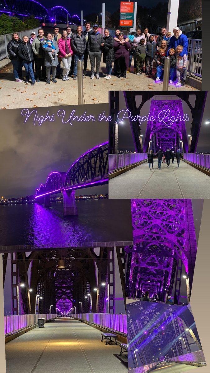 efkentuckiana's tweet image. Thank you to the wonderful people that showed up last night to walk the Big Four Bridge under the purple lights to celebrate National Epilepsy Awareness Month! It was a chilly night, but the epilepsy community showed up to #ChangeOurEpilepsyStory. #NEAM2023 #EFKentuckiana