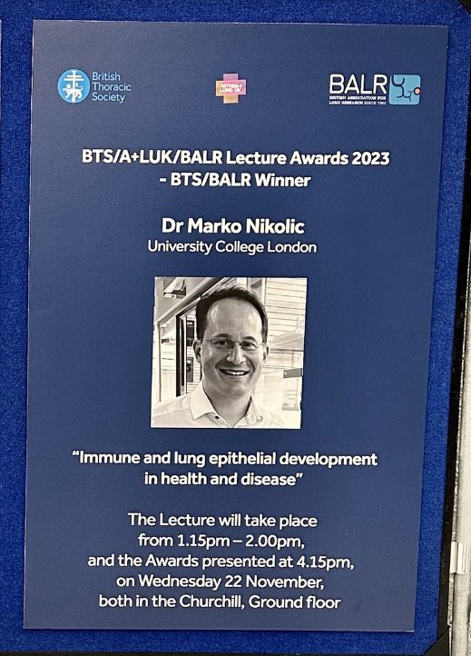 British Association for Lung Research (BALR) (@balrcommunity) on Twitter photo The <a href="/BTSrespiratory/">British Thoracic Society (BTS)</a> /BALR/ <a href="/aluk_research/">Asthma + Lung UK Research</a> Award Lectures from <a href="/h_durrington/">Durrington Lab</a> and <a href="/drmarkonikolic/">Marko Nikolić</a> are up in Churchill room at 1.15pm at #BTSWinter2023 - Awards will be presented at 4.15pm. The <a href="/BTSrespiratory/">British Thoracic Society (BTS)</a> /BALR/ <a href="/aluk_research/">Asthma + Lung UK Research</a> Award Lectures from <a href="/h_durrington/">Durrington Lab</a> and <a href="/drmarkonikolic/">Marko Nikolić</a> are up in Churchill room at 1.15pm at #BTSWinter2023 - Awards will be presented at 4.15pm.