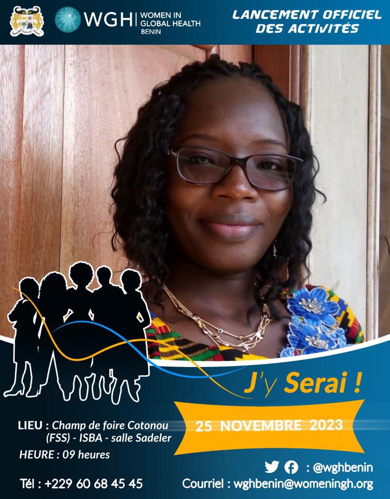 WghBenin's tweet image. J-3️⃣Nous y serons! Et vous ?
Ministre des Affaires Sociales et de la Microfinance du Bénin 
📅 25 Novembre 2023
⏰ 9h de Cotonou
📍Champ de Foire ISBA
Ne ratez pas ce rendez vous au Bénin!
Inscrivez vous 👉🏾 bit.ly/3SyGhtf
#womenleadership