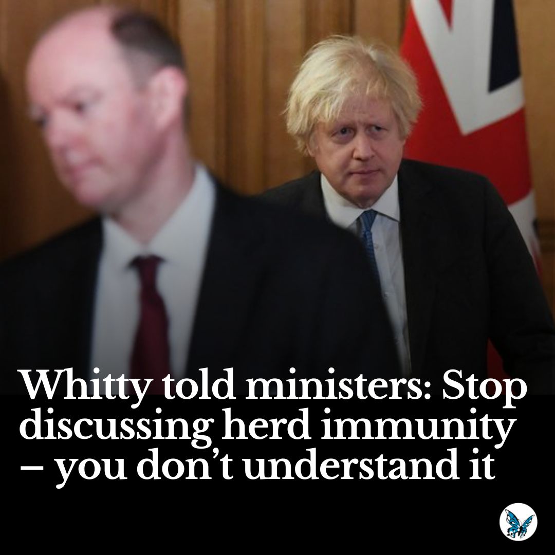 Ministers were urged to stop discussing “ridiculous” and “dangerous” herd immunity policies in the early days of the coronavirus pandemic, Chris Whitty has said. Read more 👇 bit.ly/47LEc1g #CovidInquiry
