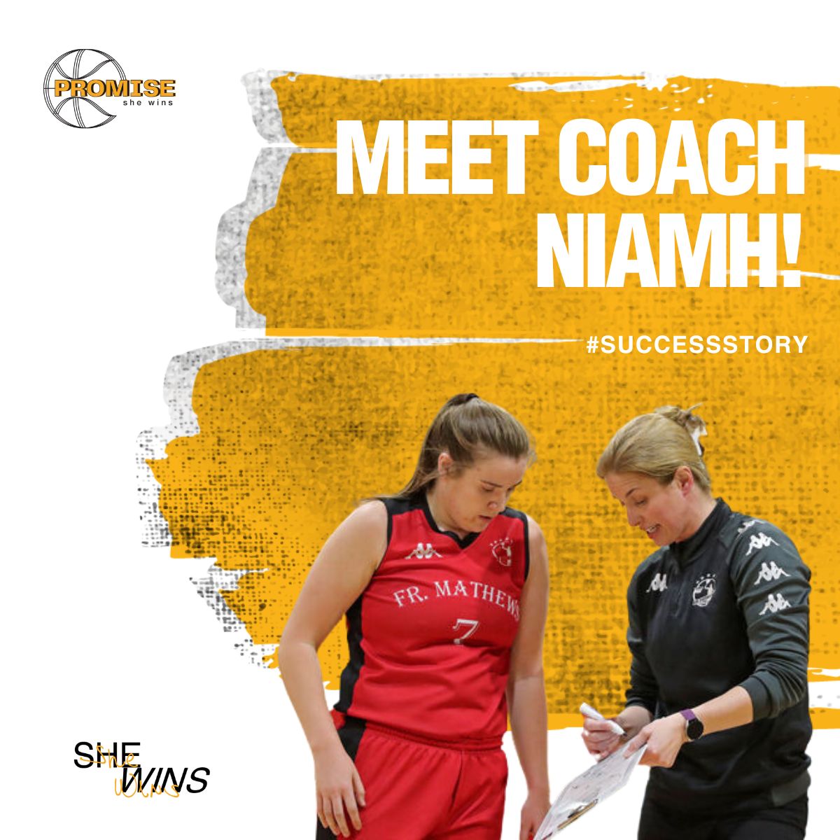 🇮🇪 Hailing from Thurles, Ireland, Coach Niamh Dwyer discovered basketball at 12 and joined the club at the age of 14, eventually reaching international levels. The journey posed challenges of limited resources, requiring self-drive and adaptability.

#shewins #dunkthestigma