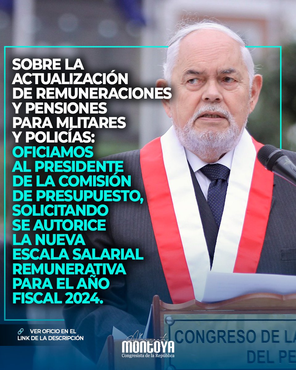 📢Sobre la actualización de remuneraciones y pensiones para Militares y Policías:

Durante el presente año hemos insistido en todas las instancias, presentando diferentes requerimientos a las autoridades correspondientes, sin embargo, a la fecha, aún el <a href="/MEF_Peru/">Ministerio de Economía y Finanzas</a> no ha aprobado