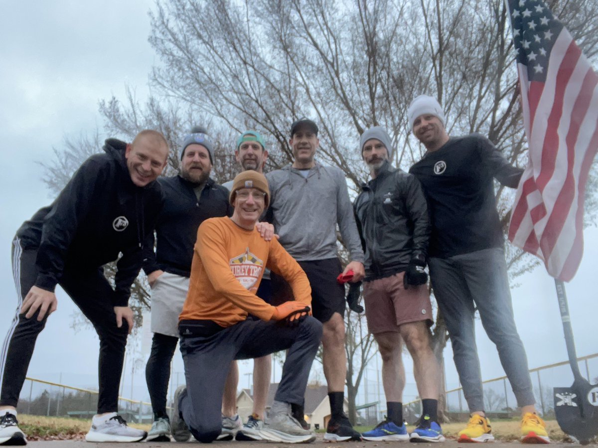 7 HIM started the Thanksgiving Day break with burpees, merkins and apple turnovers. Welcome Kermit from F3 Titletown in Texas.