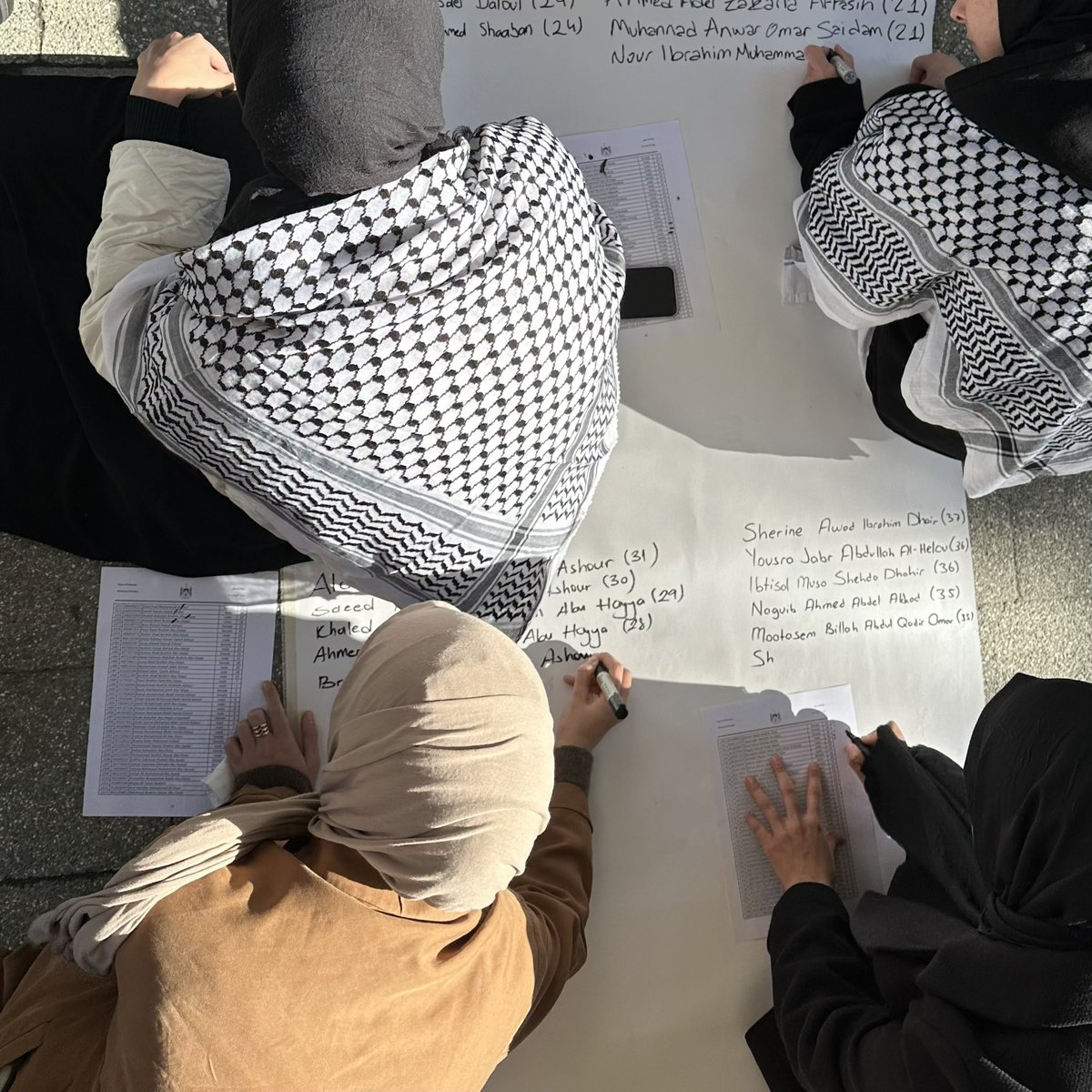 iuhfidealhukuk's tweet photo. İstanbul Üniversitesi öğrencileri olarak 7 Ekim’den buyana Gazze’de hayatını kaybeden şehitlerimizi, isimlerini yazarak andık. 🍉🇵🇸

“Filistin halkı yalnız değil, onlar yalnızca birer sayıdan ibaret değil.” https://t.co/oORgRCLOnG