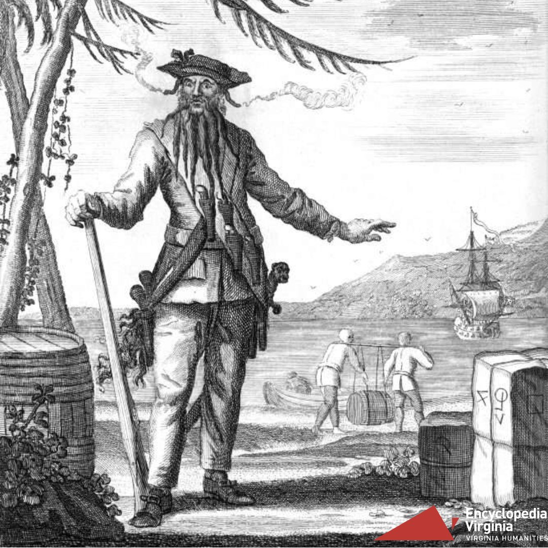 A sketch of the fearsome pirate Blackbeard, killed on this day in 1718 on the orders of Alexander Spotswood, lieutenant governor of Virginia 🏴‍☠️

🔗 loom.ly/ugTp4jA
🔗 loom.ly/YqFqWi0

#onthisday #virginiahistory #Blackbeard #OFMD #OurFlagMeansDeath #TaikaWaititi