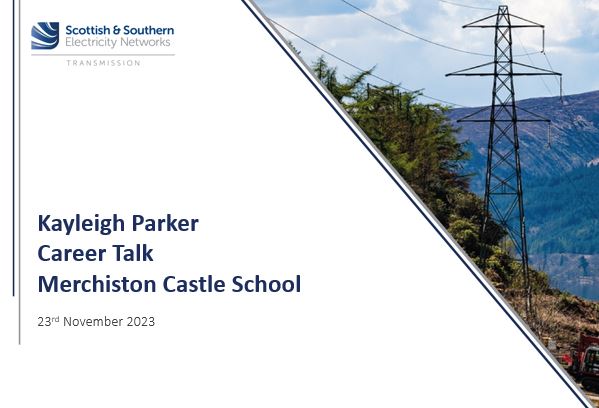Looking forward to welcoming Kayleigh Parker for our first Careers Café of the term at 7pm on Thursday 23rd November. She will present to the boys on her career and role working for SSE.