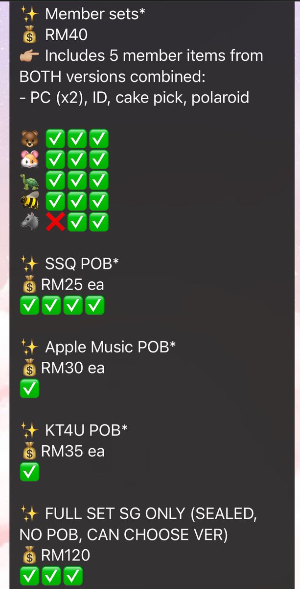 mc_kstore's tweet photo. WTS MY MALAYSIA LOOSE 🇲🇾

🌙 MONSTA X 2024 Season’s Greetings

💰 RM10 - RM120

❣️ Please read photos for rules and other info!

⬇️ Availability updated below 

#pasarmonstax #pasarmx #monstaxpasar #mxpasar https://t.co/gxD7BB8ZUm