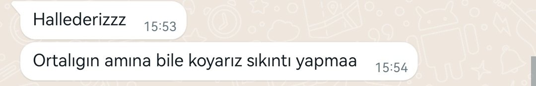 Her olayda hallederizci arkadaşların bana destek