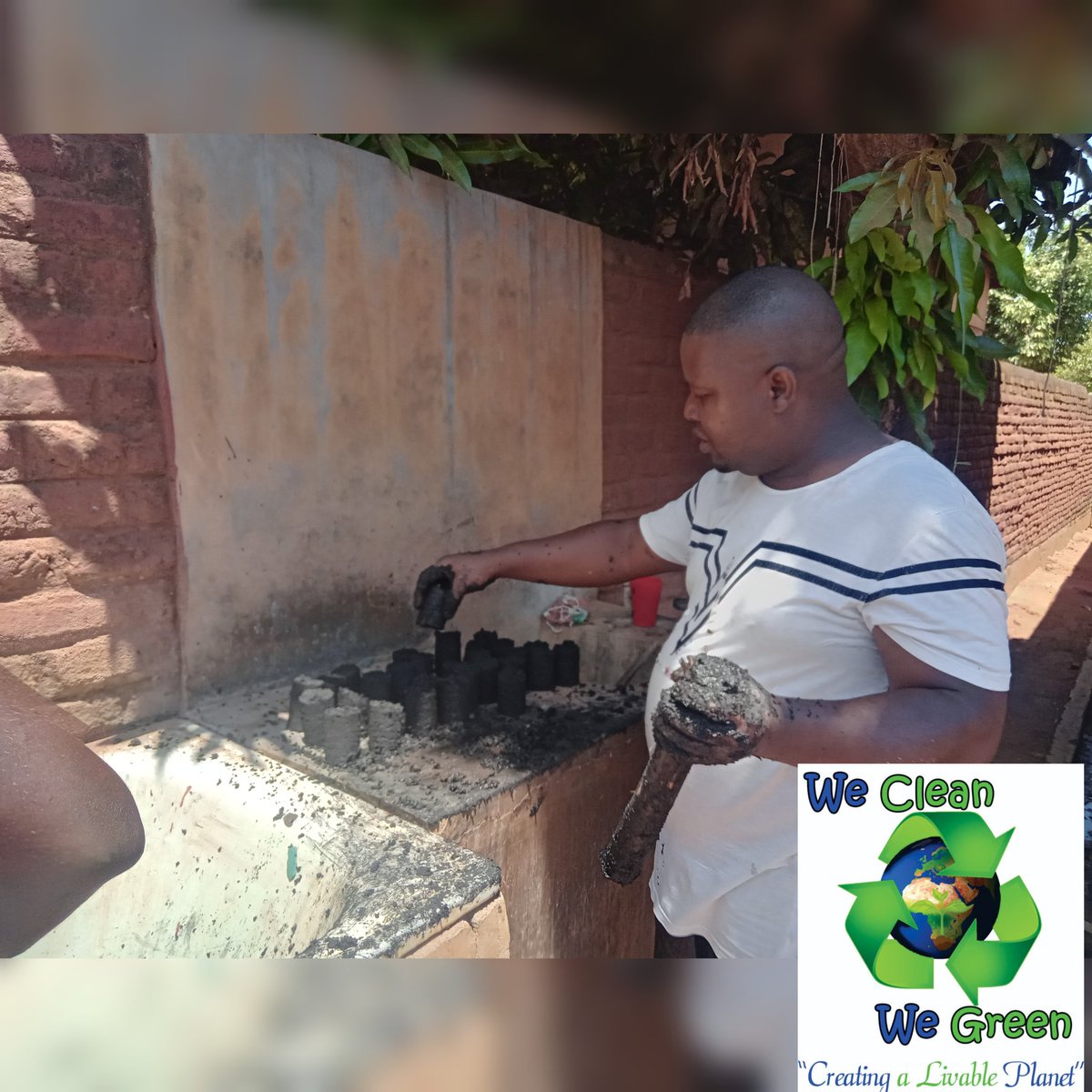 WeCleanWeGreen's tweet photo. We Train  people to Turn waste trash  #ZEROPLASTIC  into briquettes for home use as almost all energy sources have become expensive looking at 44% devaluation of Malawi 🇲🇼 currency
#Joinus
This has really encouraged people to go for Charcoal burning 
 #TiredEarth #deforestation https://t.co/kYljbzjIL8