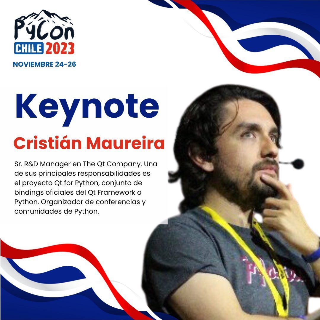 cmaureir's tweet photo. ¿Te interesa saber sobre Rust, Zig, y C++ en el ecosistema de Python?
Si quieres aprender a extender Python con otros lenguajes, de seguro que mi keynote te gustará 🎉
Nos vemos en el día online de la #PyConChile23 el próximo Domingo
🎟️ Regístrate
https://t.co/mT7F0IcdAn https://t.co/hYLz7dEJSL