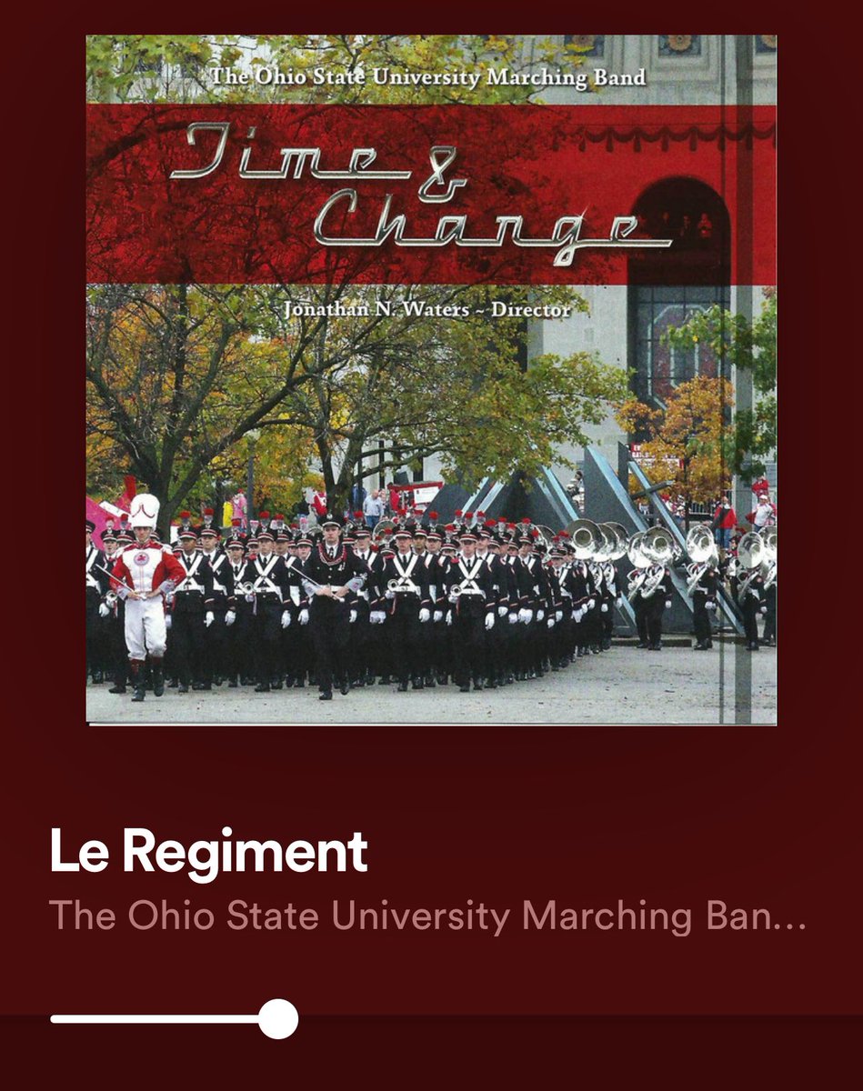You ever just turn on and listen to <a href="/TBDBITL/">The Ohio State University Marching Band</a> while on your way to the office? 

Cause sa❌e…