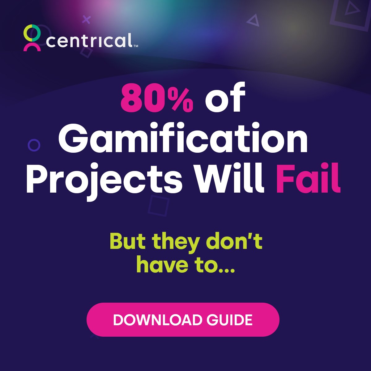 According to Gartner research, 80% of gamification projects will fail. GAME OVER to a standalone gamification strategy. Learn more about why most gamification projects fail: centrical.com/resources/game… #gamification #employeeexperience
