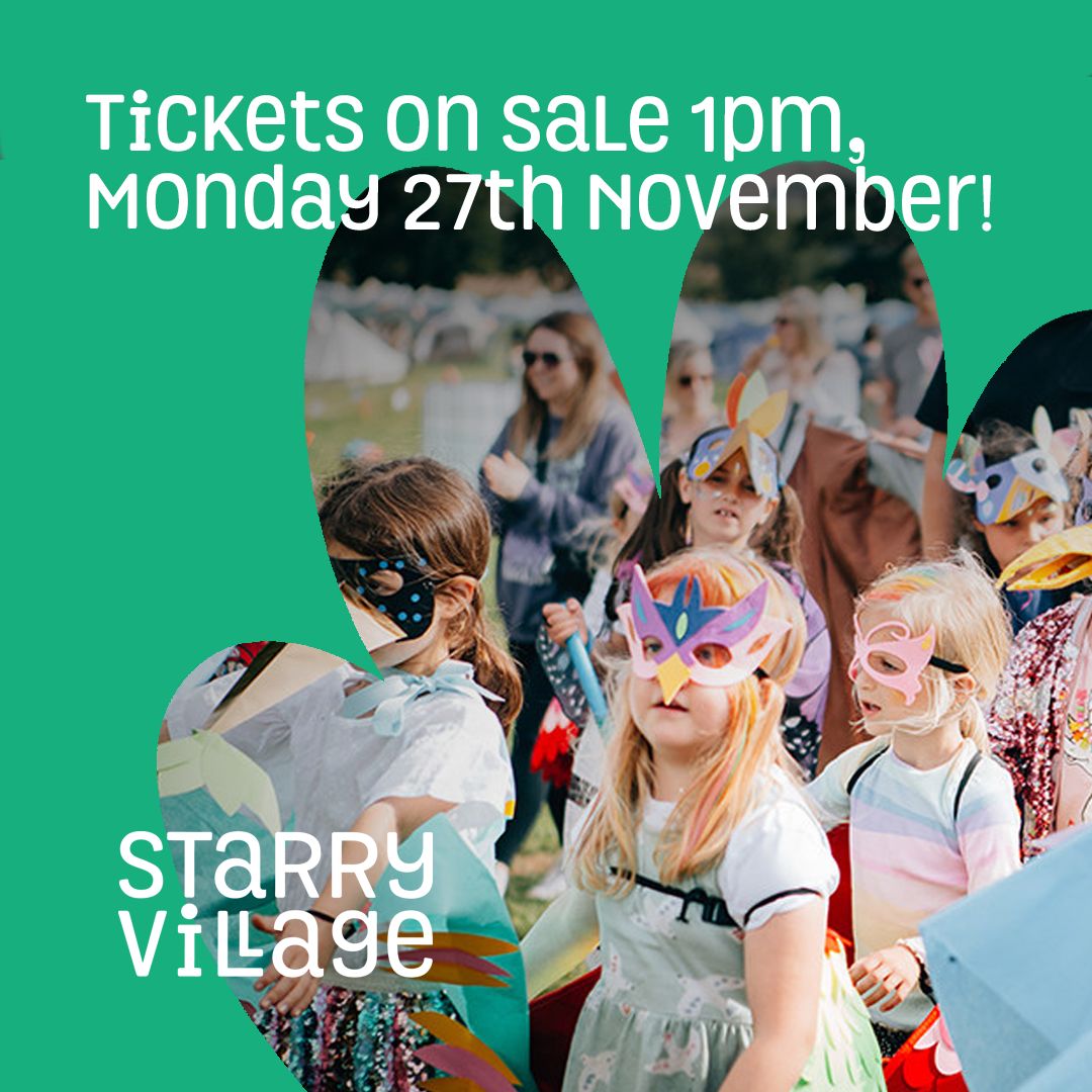 _StarryVillage's tweet photo. Don't forget, tickets for Starry Village 2024 go on sale at 1pm sharp on Monday 27th November! Hit the link to read all about it and don't forget to sign up to our mailing list to be the first to hear all news and updates ⭐️

https://t.co/uQbaJuFH4j https://t.co/xj3u1XBpdl