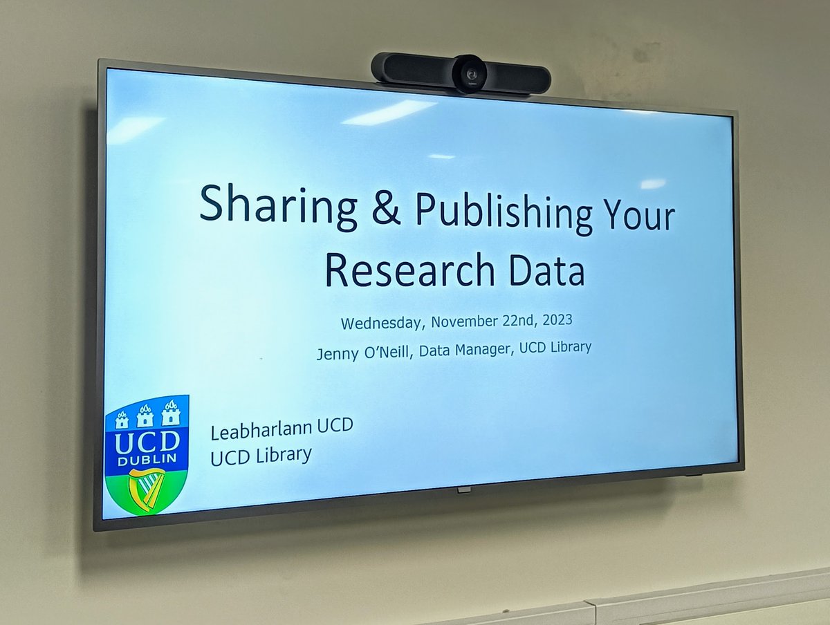 My last ever workshop for <a href="/UCDLibrary/">UCD Library</a>. I finish up in UCD next week and very excited to be joining <a href="/HEAnet/">HEAnet</a> as Research Engagement Officer from mid-December.