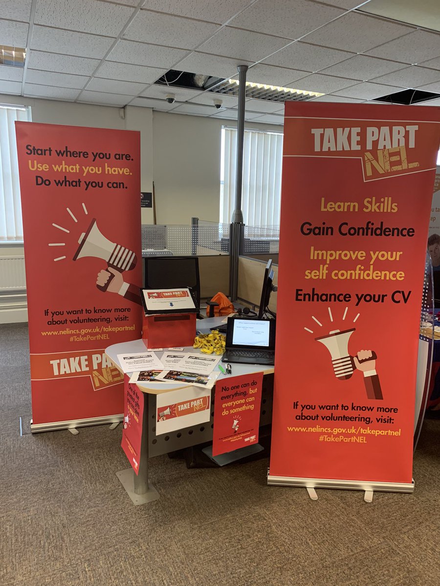 roscoblackwood's tweet photo. Another fantastic event talking to people about the benefits of volunteering with @JCPinHumber at the 50+ job event IN Grimsby Job Centre. Networking with partners always brings amazing opportunities to link up and work better across PLACE #TakePartNEL https://t.co/S4myGqEt7D