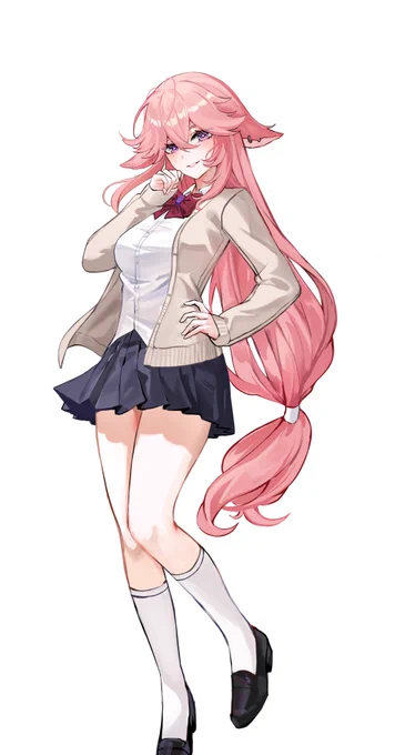 #yaemiko #Genshin #GenshinImpact 制服 八重神子 