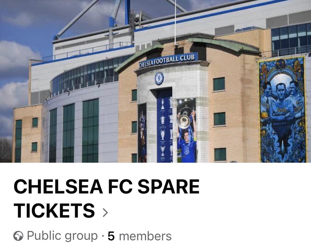 Big_Shamus's tweet photo. @leslie_boateng @G_ticketsuk I got tickets for incoming games from CHELSEA FC SPARE TICKETS on Facebook , Message the Admin for help https://t.co/3B3xhz5zEs