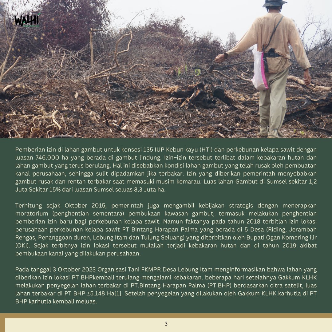 WALHI SUMSEL tweet media