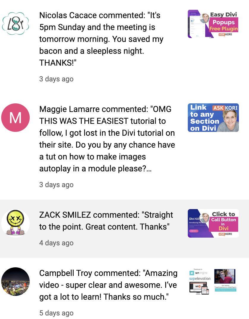 Thankful this season for my amazing <a href="/YouTube/">YouTube</a> audience and how generous they are with feedback and encouragement #HappyThanksgiving