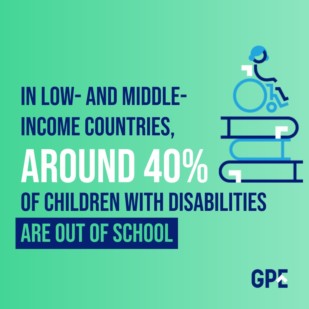 GPforEducation's tweet photo. Children with disabilities need to be included in education sector planning to guarantee them:

👩‍🏫 trained teachers
📚 inclusive learning materials
🏫 accessible infrastructure

#TransformingEducation https://t.co/x5B6jSFnkj