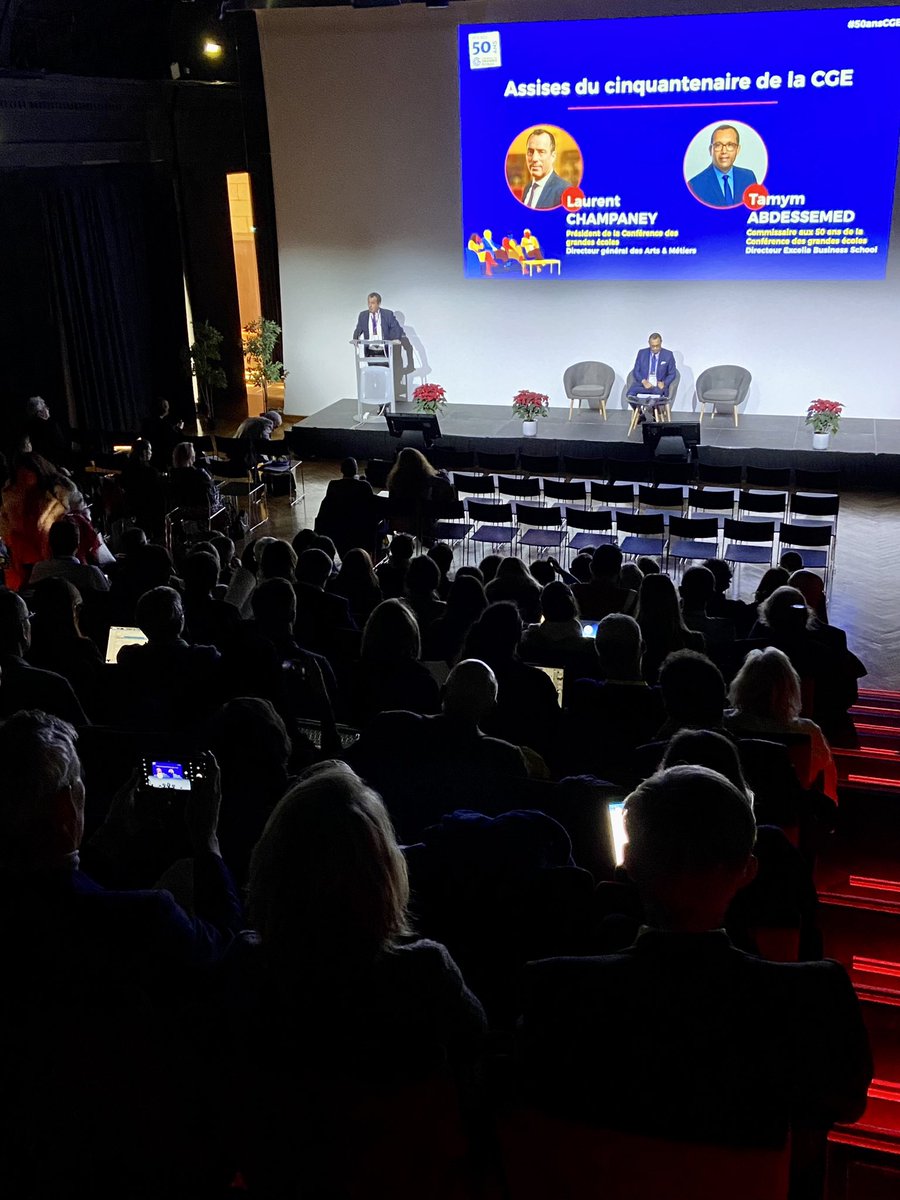 🎂[#50ansCGE]🎉 C’est parti pour le LT de l’après-midi des Assises de la CGE !⬇️

➡️synthèse des engagements lors Congrès &amp; Journée anniversaire 
➡️enquête ‘quel regard porté par les Français sur les Grandes Écoles’
➡️restitution ateliers matin
➡️prises de paroles ministérielles
