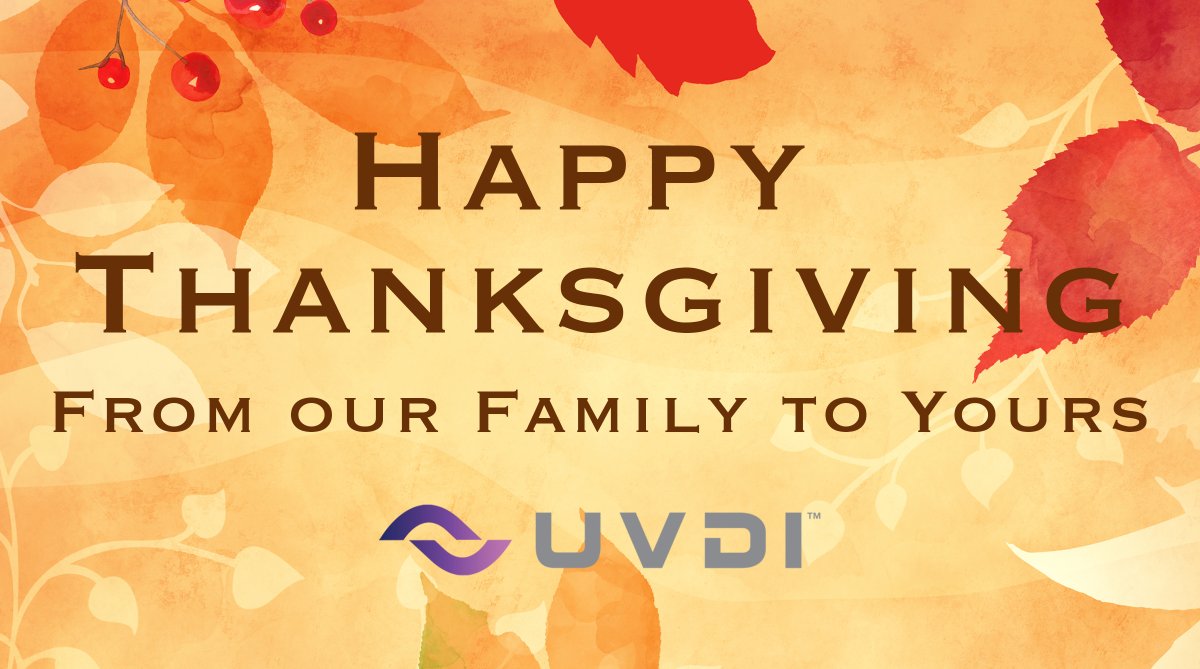 UVDI's tweet photo. Wishing you and your Family a Healthy, Happy Thanksgiving!  We are grateful for our many blessings, our amazing Team and all our valued partners worldwide. #uvditeam #happythanksgiving2023 #thanksgiving2023 https://t.co/qyVDJKAOyw