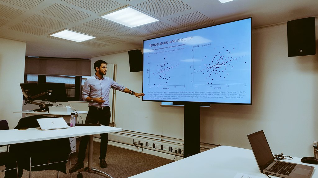 d_t_luca's tweet photo. Global warming >> increase in subnational economic inequality. @decastells keeps breaking new research ideas into #UrbanEconomics and #EconGeography @cambtweetlandec https://t.co/Q3nqy44CJ4