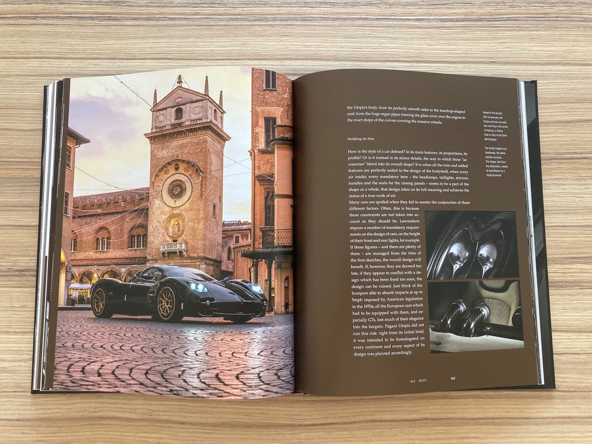 DriveGuideGuru's tweet image. Hot off the presses from @GiuntiEditore in Italy, the most recent book I have translated, on the stunningly beautiful Pagani Utopia.