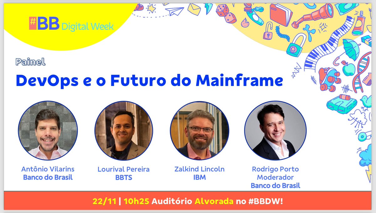 Zalkind's tweet photo. Daqui a pouco vou participar de um painel sobre DevOps no #BBDW. Quem estiver por aqui está convidado para assistir no auditório alvorada às 10:25. https://t.co/F2aMuoe3d3