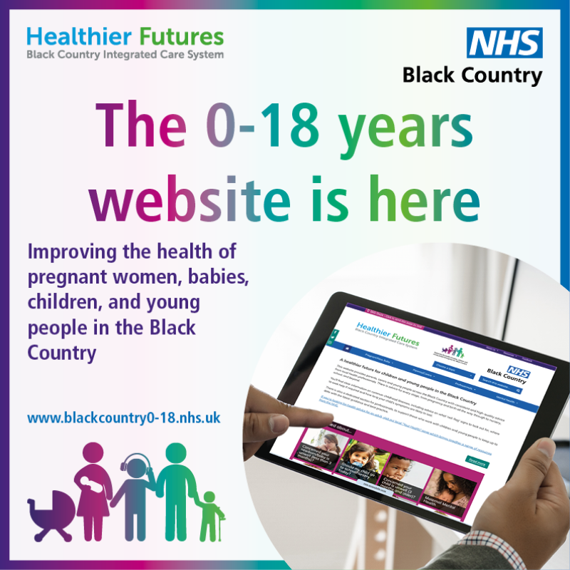 NHSinBlkCountry's tweet photo. Worried about your child’s rash, cough, asthma, sickness, earache, head injury or mental health and wellbeing?👪

Visit the new Black Country 0-18 years website dedicated to health advice for children developed by local health professionals👇

https://t.co/cduhFrkQLK https://t.co/d7kAPj2auQ