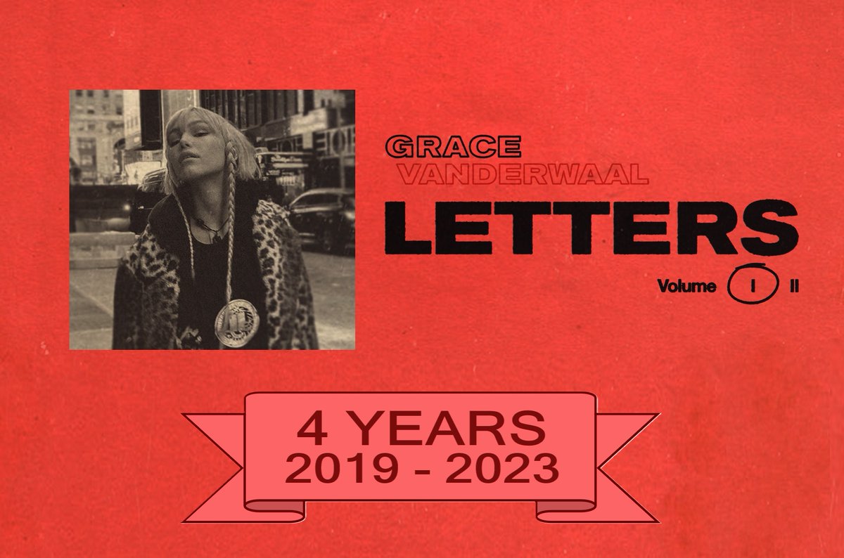 OTD 2019
🎊4 Years🎊
@gracevanderwaal #lettersvol1

👉youtube.com/watch?v=Pb00zU…