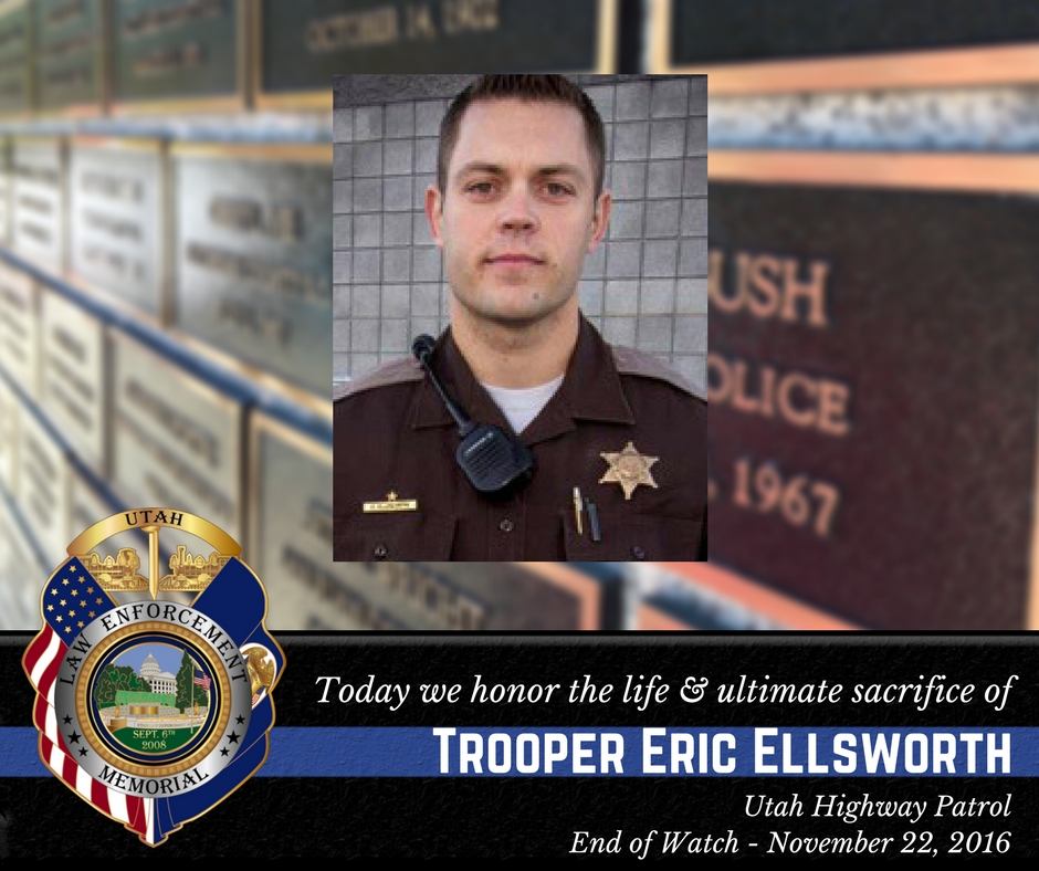 UtahsFallen's tweet photo. #TrooperEricEllsworth #UtahsFallen #ULEM #UtahHighwayPatrol https://t.co/Vi2zQPXlZI