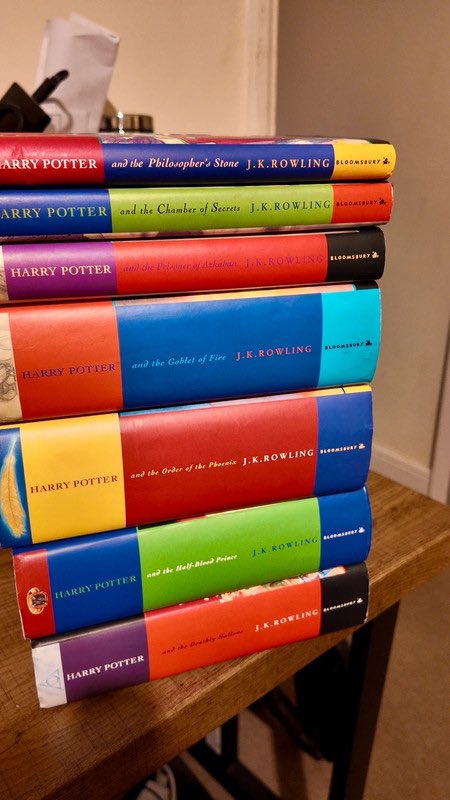 vinted.co.uk/items/37837223…

Harry Potter original Bloomsbury hardback collection for sale on 🇬🇧 Vinted 😍😍

#HarryPotter #hogwarts #firstedition 
#wizardingworld #HogwartsLegacy #investment #money #uk #books #harrypotterbooks