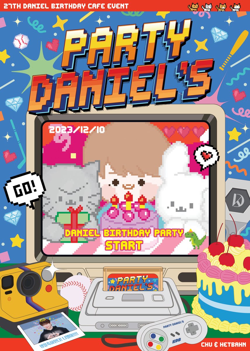 daniel_chu_'s tweet photo. 🎮◦•𝐏𝐀𝐑𝐓𝐘 𝐃𝐀𝐍𝐈𝐄𝐋'𝐒 •◦🎮
𝐃𝐀𝐍𝐈𝐄𝐋의 27번째 생일을 축하하기 위해 햇반(@RiceTo222)님과 함께 이벤트를 진행합니다. 

🕹･• 12.09 - 12.10
🕹･• Cafe ZOLTAR 

#조만간번개로_파티다니엘즈나하죠
#강다니엘 #KANGDANIEL https://t.co/kr4wRedC74