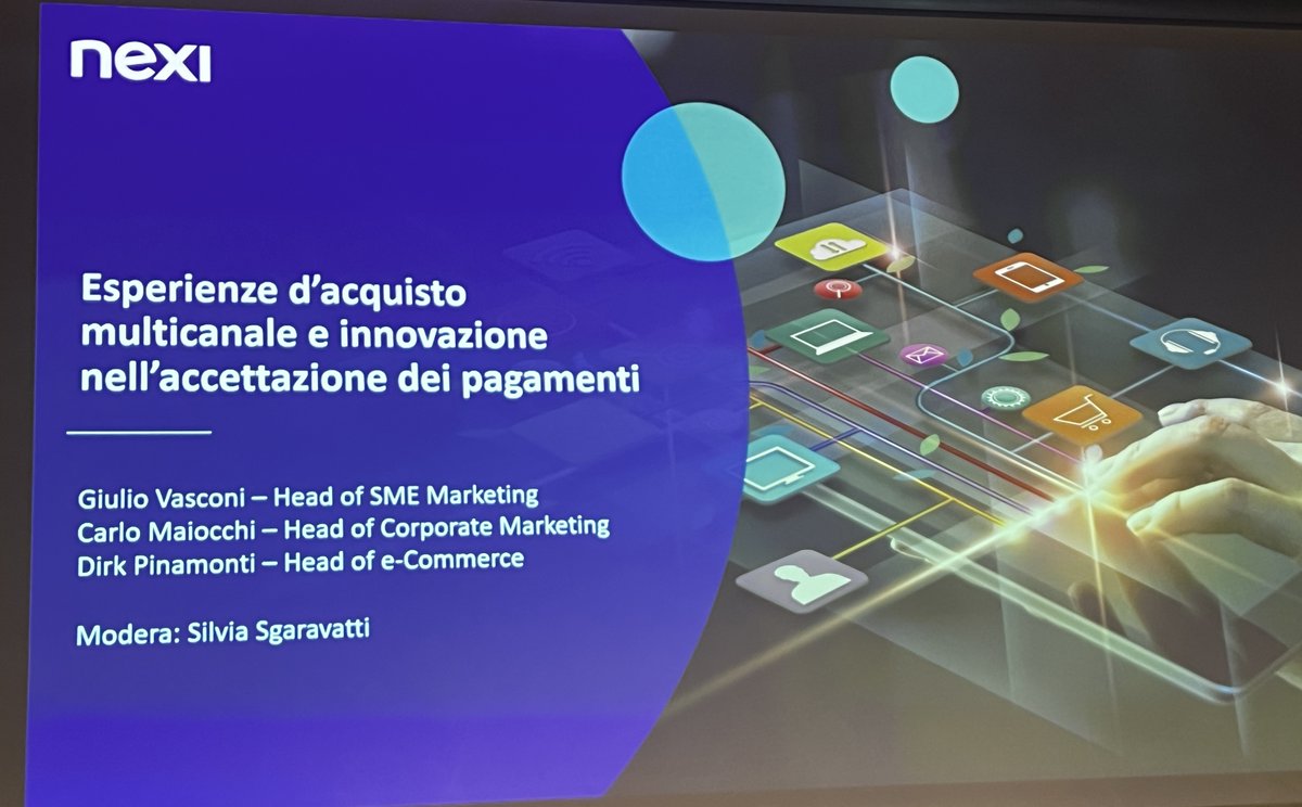 Payvolution's tweet image. #salonepagamenti È appena iniziato il #workshop @nexipayments Esperienze d'#acquisto #multicanale e #innovazione nell'accettazione dei #pagamenti moderato da @SSgaravatti. Sala Red 2 #ecommerce #mcommerce #wallet #BNPL #negozivirtuali #futuro #pagamenti #IoT #payvolution
