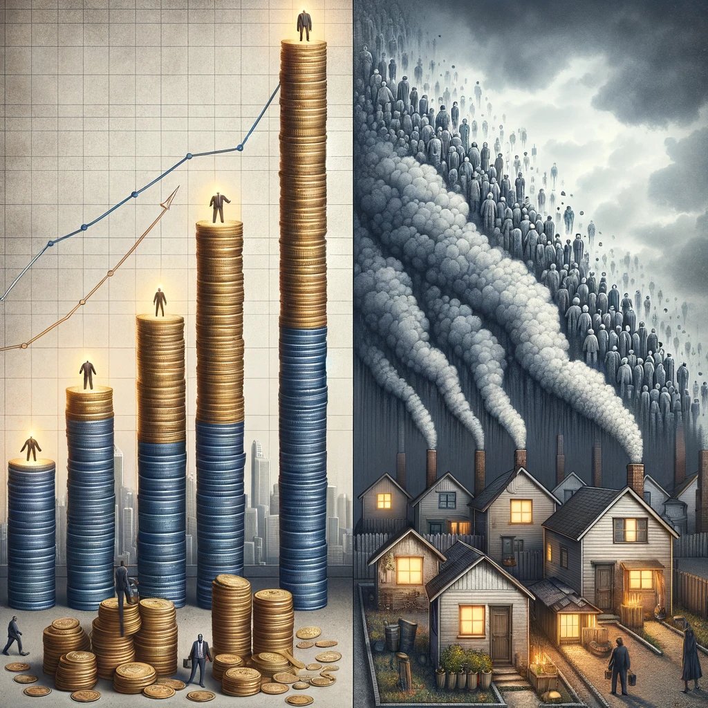 GuessWhoisMrX's tweet image. The middle class is dissolving. 

As money creation and capital gains accelerate at a parallel pace, salaries lag behind. 

#MiddleClassCrisis